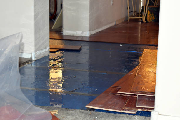 Professional Sewage Cleanup technician working in Merrill, MI